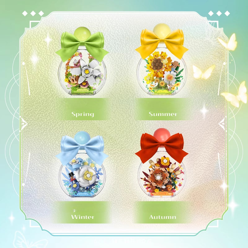 Buildable Brick Display Jar for Badges